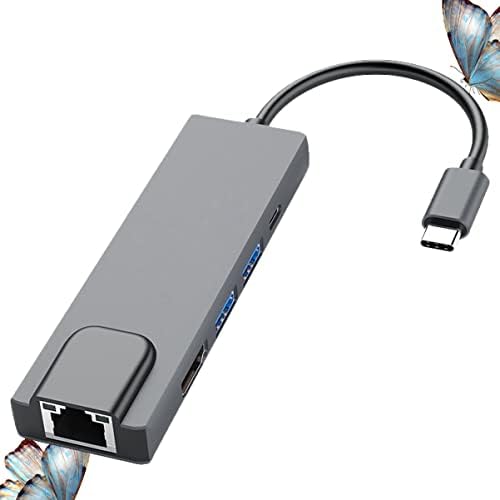Mobestech 5 - in - 1 c Típusú Adapter ethernet USB-C Hub Dokkolóegység c - Típusú Multi - Function Típus
