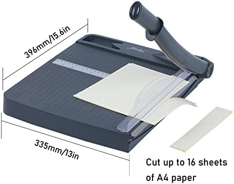 EDSPIX Kézműves papírvágógép a Karton A4-es Papír Vágó 16 Lap Kapacitás Papír Guillotine Rejtett Tároló Eszköz Office Home
