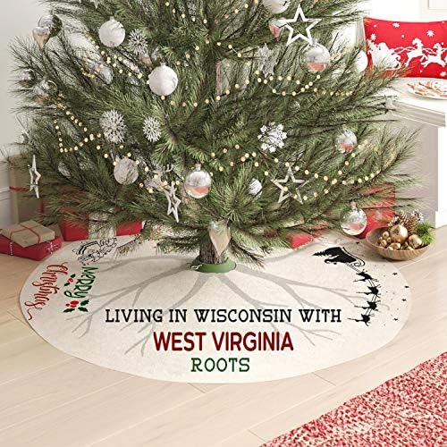 Anya Meg Én karácsonyfa Szoknya 44 Cm - Élő Wisconsin-ban a Nyugat-Virginiai Gyökerek - Távolsági Karácsonyi Dekoráció, Beltéri,