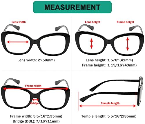 Eyekepper Menteni 10% - os Csomagban 4 Csomag Női Olvasó Szemüveg, 4 Csomag Olvasók a Nők +0.75