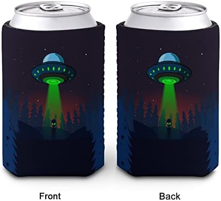Idegen UFO Éjszaka Újrafelhasználható Kupa Ujjú Jeges Kávé Szigetelt pohártartó, Aranyos Mintával, a Forró Hideg Italok
