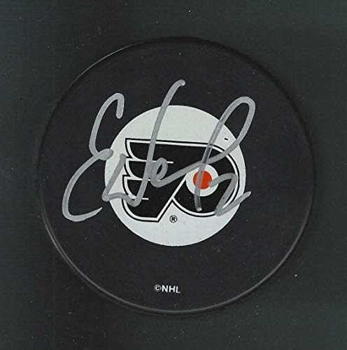 Eric Weinrich Aláírt Philadelphia Flyers Puck - Dedikált NHL Korong