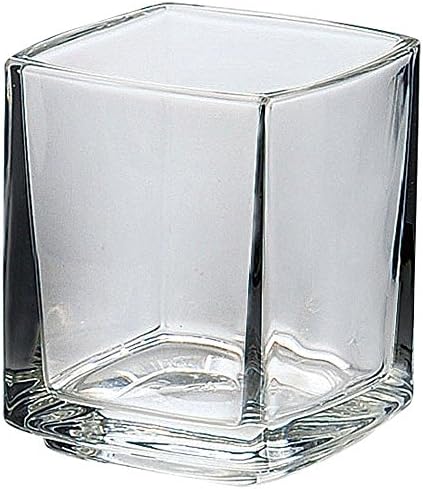 Üveg pohár: La Rochelle Kocka Rövid Dobon, 3.4 fl oz (100 cc), 613301 2.2 x 2.2 x 2,6 cm (5,6 x 5,6 x 6,7 cm-es), 6 Darab