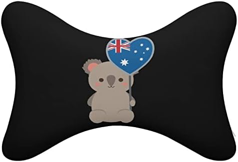 Ausztrália Zászló Koala Maci Autó Nyak Párna Puha Autó Fejtámla Párnáját Nyak Többi Párna, Párna, 2 Csomag Vezetés, Utazás