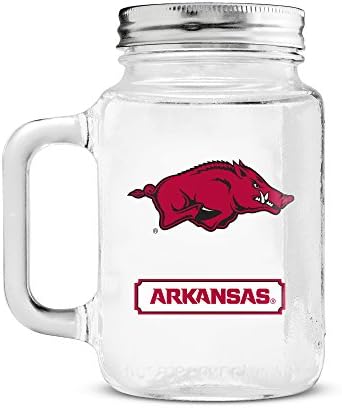 NCAA Arkansas Razorbacks 20oz Üveg Befőttesüvegben