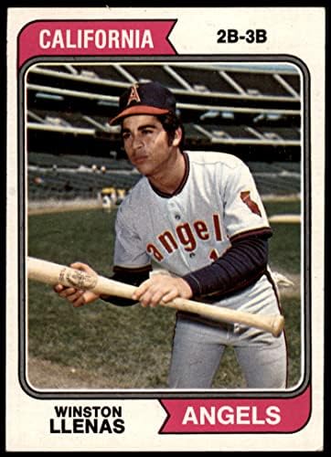 1974 Topps 467 Winston Llenas Los Angeles Angels (Baseball Kártya) Dean Kártyák 5 - EX Angyalok