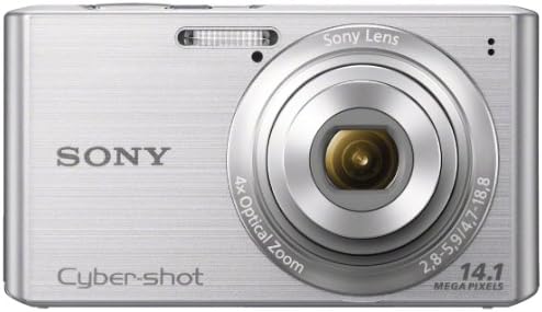 A Sony Cyber-shot DSCW610 14.1 MP Digitális Fényképezőgép 4-szeres Optikai Zoom, 2.7 Inch-es LCD (Ezüst) (2012-Es Modell)
