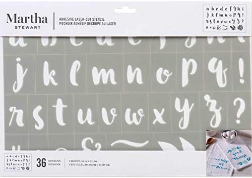 Martha Stewart Ragasztó Lézer Vágott Stencil, 12 x 7.75, 1 Lemez, Flamingó