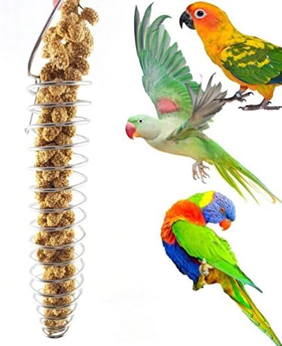 Madár Táplálkozó Feeder Papagáj Kezelni, Gyümölcs, Zöldség Jogosultja Mag Adagoló Papagáj Kakadu Conure Afrikai Szürke Kakadu