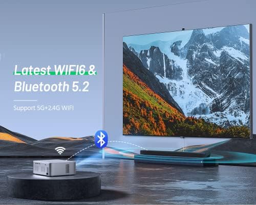 A 4K Támogatás Android TV 10.0 Projektor 5G WiFi Bluetooth Natív 1080P, CIBEST Teljes Lezárt Optikai Motor Haza Film FHD