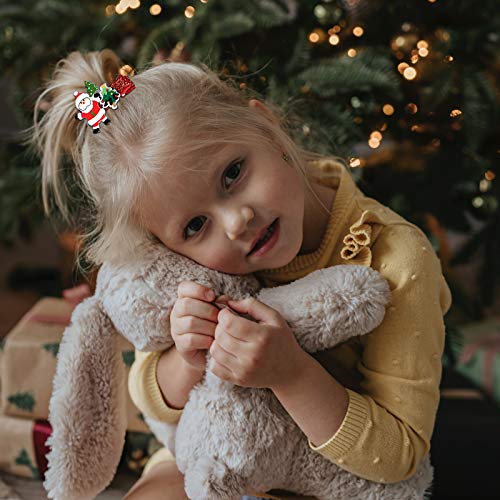 BESTOYARD 10db Karácsonyi Haj Klipek Dísz Hajtű Rajzfilm Haj Kiegészítők Gyerekek félnek Kedvez a Karácsonyi Dekoráció