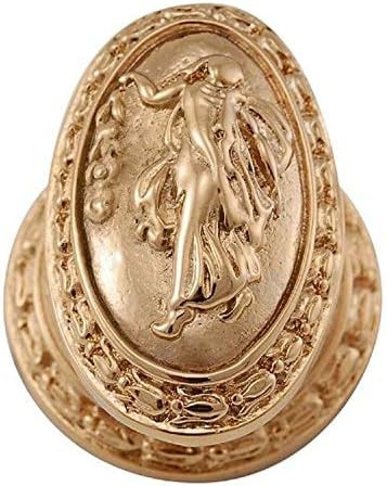Vicenza Minták K1031 Sforza Nő, Ovális, Gomb, Nagy, Csiszolt Arany