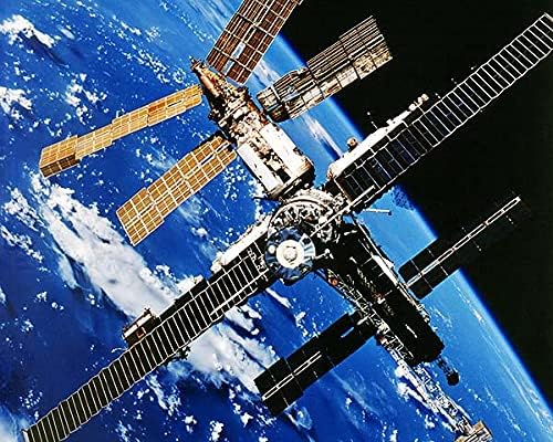 Mir űrállomás Pályáját SZEM-86 11x14 Ezüst-Halogenid-Fotó Nyomtatás