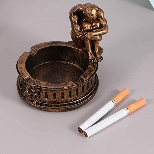 GFDJ Retro Cigaretta Hamutartó Gyanta Vénusz Szobor Beltéri Ash Jogosultja Dekoráció Nappali Hivatal(Sötét Barna)
