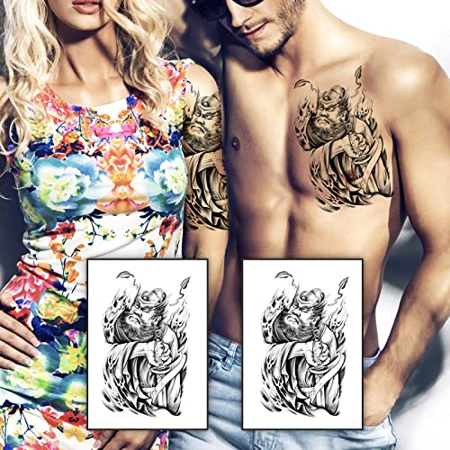 2 Lap Fél Ujja Ideiglenes Tetoválás-Fekete Vízálló Body Art Smink Hamis Tetoválás Matrica a Férfiak a Nők Cserélhető Reális,