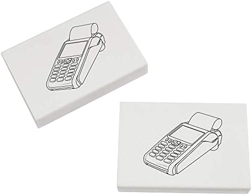 Azeeda 2 x 45mm 'kártyás Fizetés Gép' Radírok/Gumi (ER00035086)