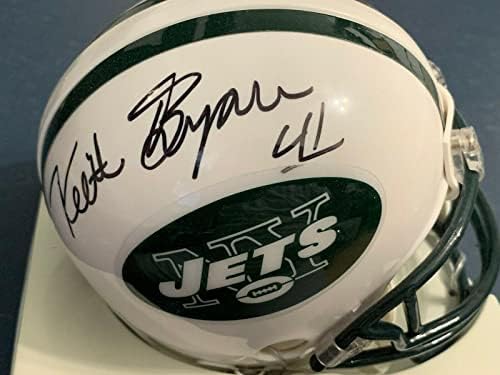 Keith Byars New York Jets Aláírt Riddell Mini Sisak - Dedikált NFL Mini Sisak