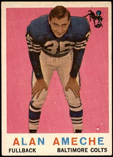 1959 Topps 30 Alan ameche-re Baltimore Colts (Foci Kártya) EX Colts Nagykanizsa