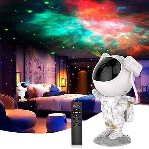 NICSY Űrhajós Lámpa Projektor, Forgatható Projektor a Gyermekek, mind a Felnőttek,7 Köd Hatása Éjszakai Égbolt Projektorok