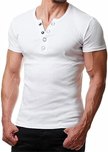 YHAIOGS Mens T-Shirt Pólók Férfi Pack Férfi Hippi Szilárd Vékony Hosszú Ujjú Mandarin Gallér Ruha, Ingek Férfiak Tshirts