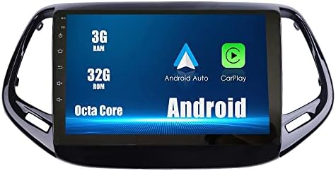 Android 10 Autoradio Autós Navigációs Sztereó Multimédia Lejátszó, GPS, Rádió, 2.5 D érintőképernyő forJeep Iránytű 2017-2018