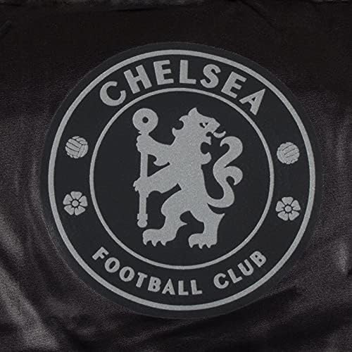 Chelsea FC Hivatalos Foci Ajándék, Férfi Bélelt Kapucnis Téli Kabát, Fekete Kis