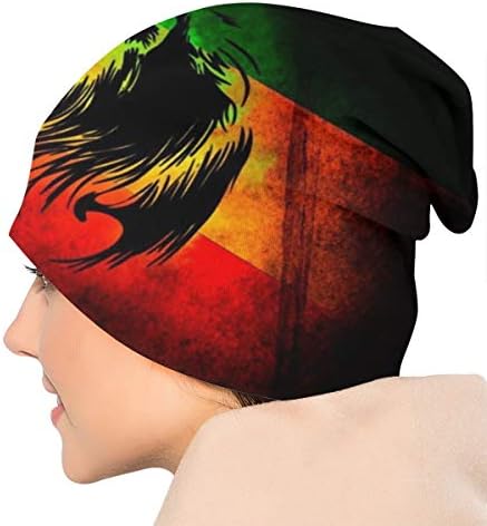 Új design Afrikai Zászlót Az Oroszlán Júda Raszta Rasztafári Jamaica Kötött Sapka Téli Sapka, Meleg, Rugalmas, Puha Beanie