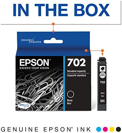 EPSON T702 DURABrite Ultra Tinta Standard Kapacitású Fekete Cartridge (T702120-S), válasszuk a lehetőséget, Epson WorkForce