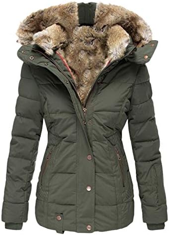 PRDECEXLU Hosszú Ujjú Kabátok Női Encanto Plus Size Haza, Kabát, Téli Zip Vastag Comfort Comfort egyszínű Kapucnis