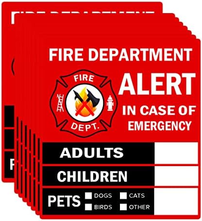 Vészhelyzet Emberek Pet Finder Matrica/Matrica - Felnőttek, Gyerekek, Háziállatok, 4X4.5 hüvelykes tűzoltóság, Mentő Biztonsági