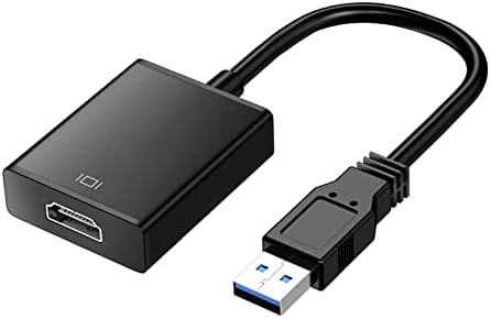 Sorthol USB-HDMI Adapter, USB 3.0/2.0-HDMI 1080P HD Audio Video Graphics Kábel Átalakító Kompatibilis Laptop HDTV TV PC Windows