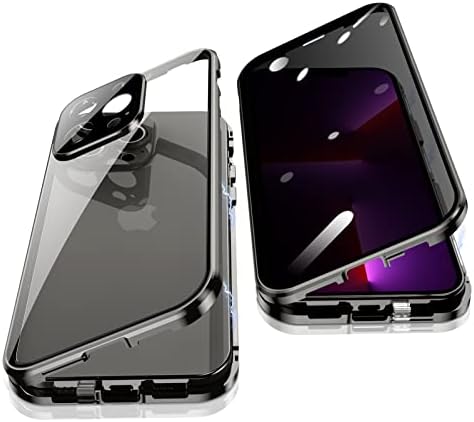 Anti Kukkoló tok iPhone 13 Pro Max, Jonwelsy 360 Fokos Elől-Hátul Adatvédelmi Edzett Üveg Fedél, Anti-SPY Képernyőn, Anti