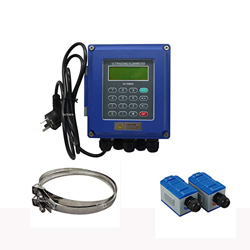 TUF-2000B Falra Szerelt Fix Digitális Ultrahangos áramlásmérő Folyékony IP67 Víz Áramlásmérő a TM-1 Jeladó a DN50~700, -30~90℃