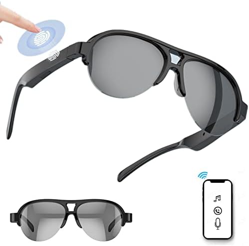 Qiopertar Okos Szemüveg, Vezeték nélküli Bluetooth-Napszemüveg Nyitott Fül Zene&kihangosított Hívás,a Férfi&Nő,Polarizált