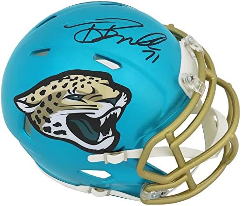 Tony Boselli Aláírt Jacksonville Jaguars FLASH Riddell Sebesség Mini Sisak - Dedikált NFL Mini Sisak