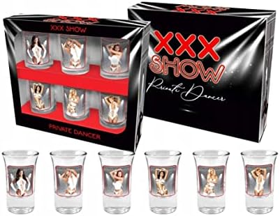 Megfosztották Szemüveg XXX Show Női Hölgy Öltözött - vetkőzött le Készlet 6 Drinkware Szemüveg Rossz Nők Vicces Ajándék Legénybúcsú