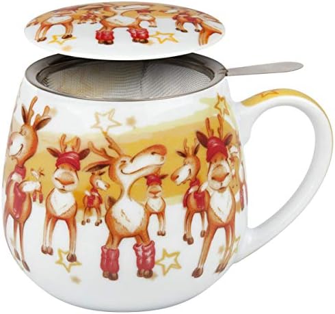 Konitz Karácsonyi Ajándék – Karácsonyi Party Tea Infúzió Bögre - Kézzel készített Karácsonyi Bögre - Porcelán kávéscsészék