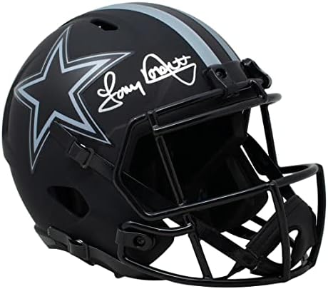 Tony Dorsett Aláírt Dallas Cowboys Teljes Méret Sebesség Replika Napfogyatkozás Sisak PSA - Dedikált NFL Sisak