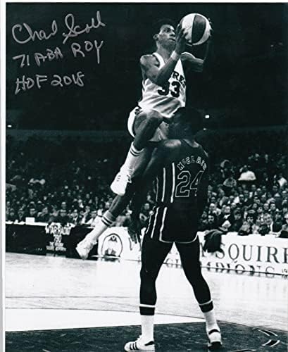 CHARLIE SCOTT VIRGINIA SQUIRES ABA 71 ABA ROY / H0F 2018 AKCIÓ ALÁÍRT 8x10 - Dedikált NBA-Fotók