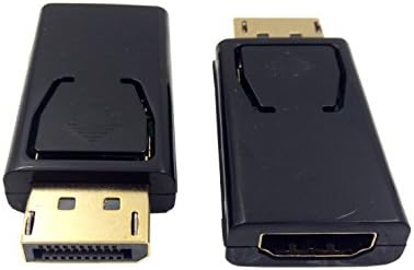 DP-HDMI Adaptert, Haokiang 1DB 1080P Aranyozott DisplayPort HDMI Férfi-Nő Átalakító Adapter 1.3 V Fekete