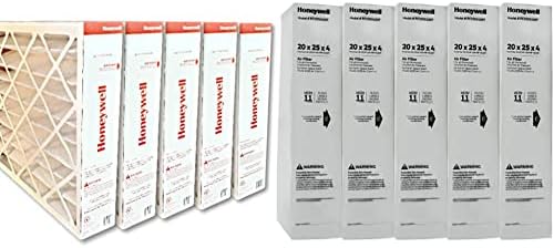Honeywell FC100A1037 20x4x25 MERV 11 Szűrő Média Csomag 5 & FC100A1037-5 20 x 25 MERV 11 Szűrő Média (Csomag 5)