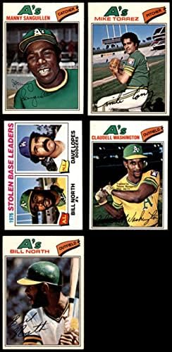 1977 O-Pee-Chee Oakland Athletics Csapat készen áll Oakland Athletics (Set) VG/EX Atlétika