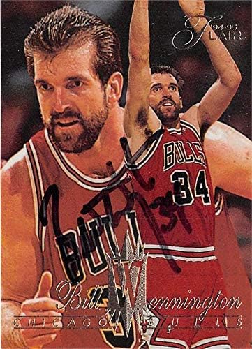 Bill Wennington dedikált Kosárlabda Kártya (Chicago Bulls) 1994 Fleer Hangulattal 25 Fekete - Aláíratlan Kosárlabda Kártyák