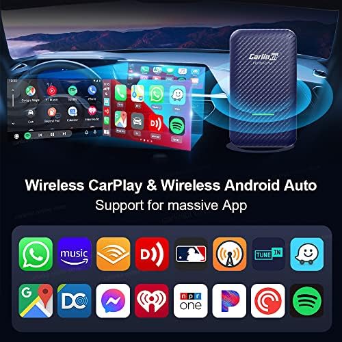 Vezeték nélküli CarPlay Android Auto Adapter Carlinkit 4.0 Vezeték nélküli Adapter 2 az 1-ben - Még egy Vezeték nélküli Android