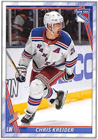 2020-21 Topps NHL Matrica 336 Chris Kreider New York Rangers Jégkorong Matrica Kártya (Mini, Vékony, Peelable Matrica)