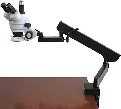 AmScope SM-6TZ-FRL Szakmai Trinocular Sztereó Zoom Mikroszkóp, WH10x Szemlencse, 3,5 X-90X Nagyítás, 0.7 X 4, 5 X Zoom Objektív,