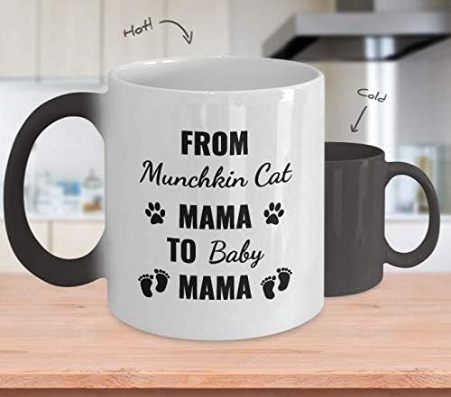 MUNCHKIN MACSKA Ajándék Színe Változó Bögre - A Munchkin Macska Mama Baba Mama