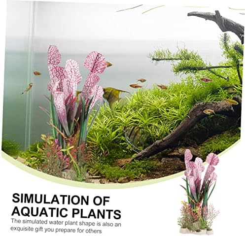 PATKAW akvárium Szimulált Vízi Növények Műanyag Akváriumi Növények akvárium Dekoráció Növények akvárium, Akvárium Víz alatti