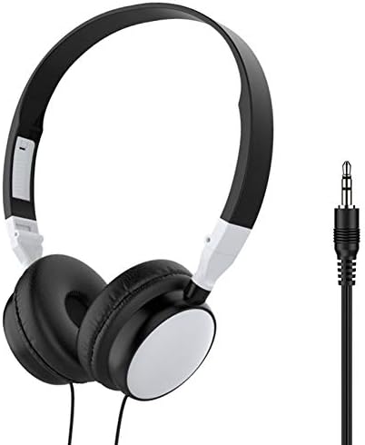 PAPABA Összecsukható hi-fi Audio Bass Vezetékes Headset Gaming Fejhallgató Át Fül Vezetékes Sztereó Fejhallgató, 3,5 mm-es