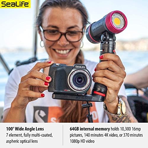 SeaLife Micro 3.0 Pro 3000 Víz alatti Kamera & Light Beállított Fotózás, Videó, Egyszerű Beállítás, Vezeték nélküli Átvitel,